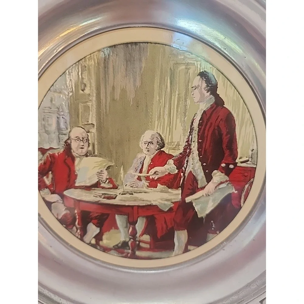 Wilton‎ Armetale Pewter Plate  Drafting Of Declaration Of Independence